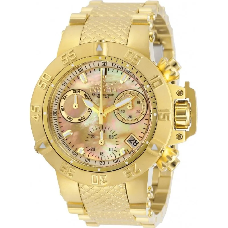 Fine bracelet watches-Invicta Men's 30475 Subaqua Gold-Tone Stainless Steel Watch