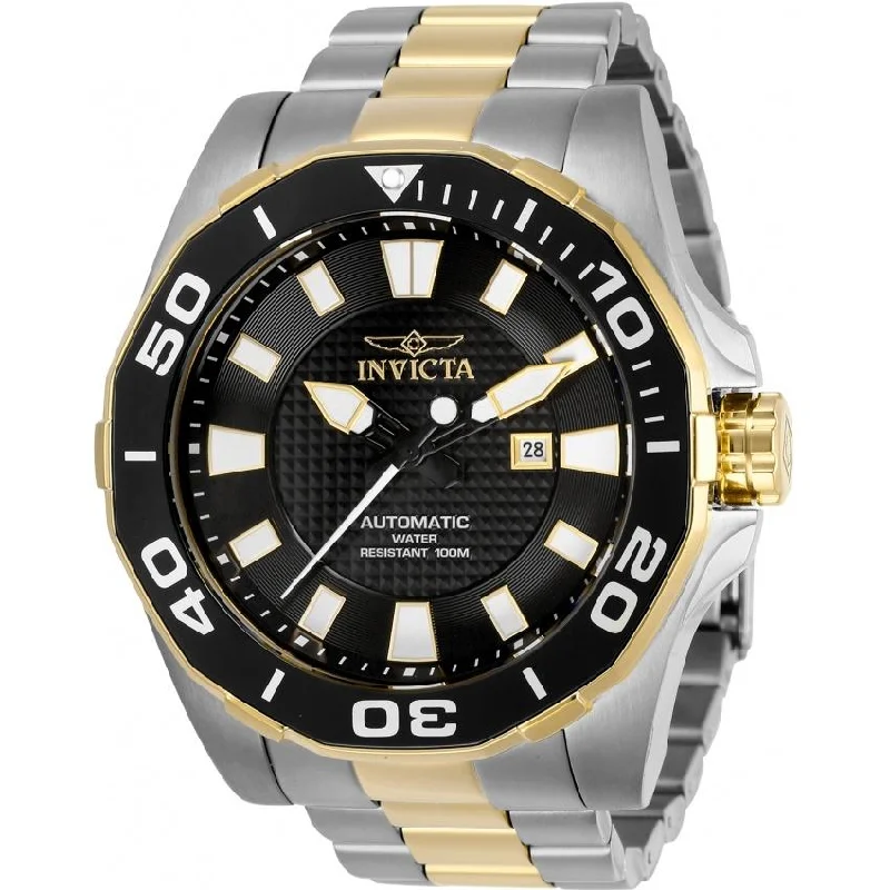 Regal diamond watches-Invicta Men's 30512 Pro Diver Automatic Gold-Tone and Silver Stainless Steel Watch